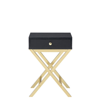 Coleen Elegant Design Accent Table with Drawer - Black, Pink or White