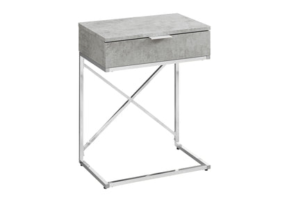 Accent Side Table with Storage Drawer - Contemporary Design