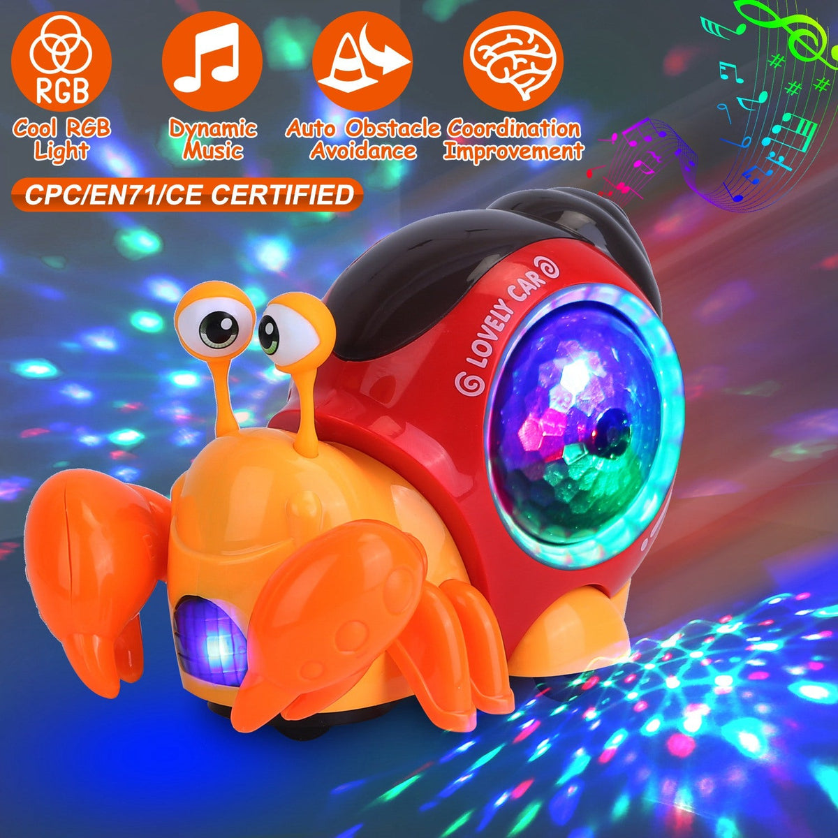 GBruno Crawling Crab Baby Toy