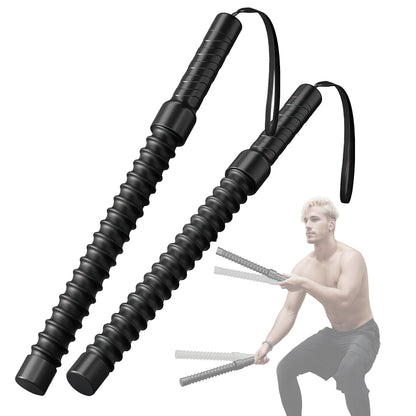 1Pair Ropeless Battle Ropes for Home Portable Compact Workout Exercise Training Battle Rope With Waist Strap for Women Men Strength Training Spring Ba