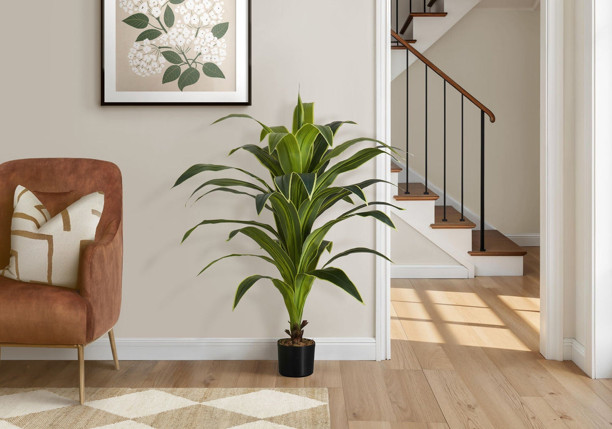 47" Tall Artificial Dracaena Tree with Real Touch Leaves - Green