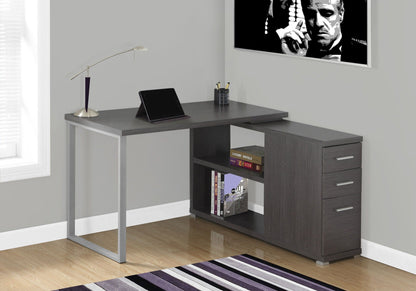 L-Shape Computer Desk with Storage Drawers - Multiple Colors