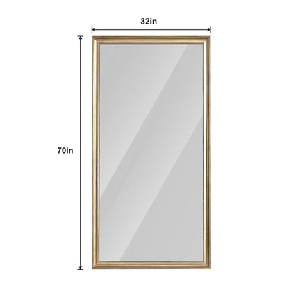 Gold Full Length Floor Mirror with PS Frame - 70" x 32"