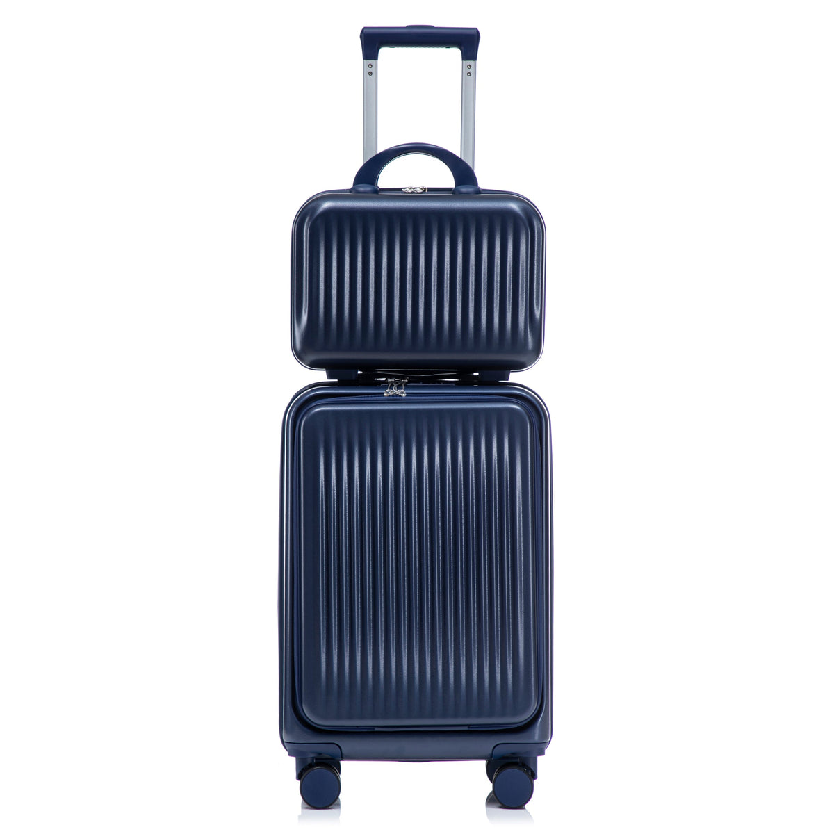 ABS Spinner Luggage Set with Combination Lock - Navy