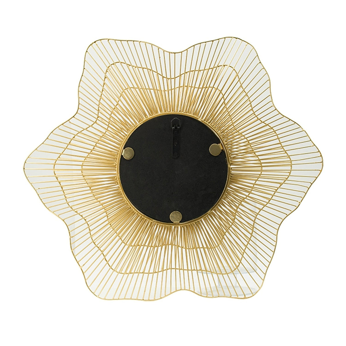 Starburst Metal Wall Mirror with Gold Iron Frame - 27"