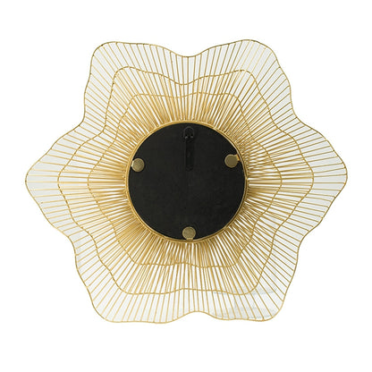 Starburst Metal Wall Mirror with Gold Iron Frame - 27"
