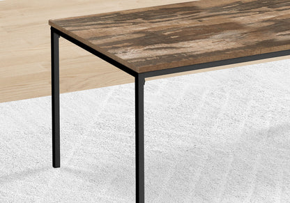 Contemporary 3-Piece Table Set with Metal Frame - Multiple Colors