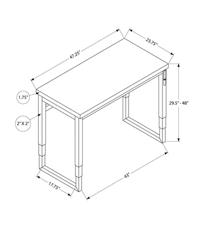 Adjustable Standing Computer Desk with Height Adjustment - Multiple Colors