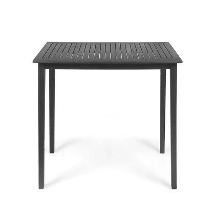 Minimalist Acacia Wood Outdoor Bar Table with Rectangular Design - Light Brown or Dark Gray