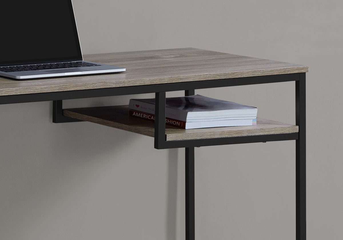 Compact Modern Computer Desk with Open Storage - Multiple Colors