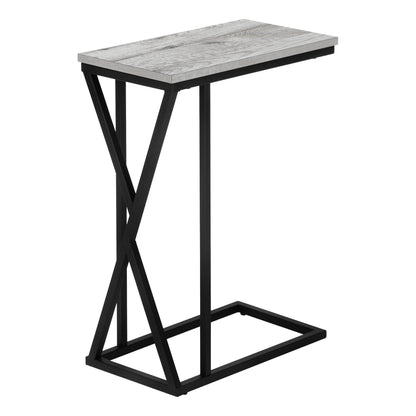C-Shaped Accent Table with Sliding Base - Multiple Colors