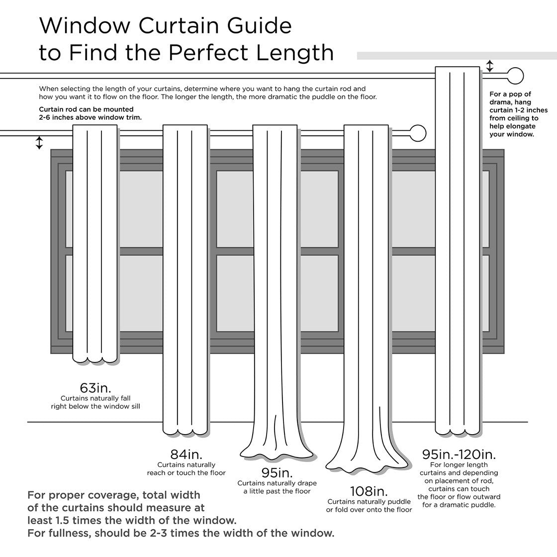 Solid Crushed Curtain Panel Pair with Sheer Texture - White
