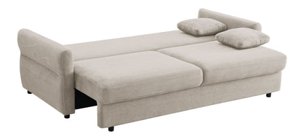 Haran Fabric Pull-Out Sleeper with Storage - Beige