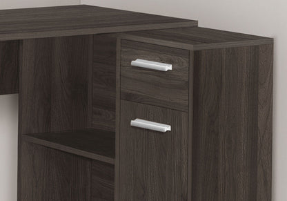 L-Shaped Computer Desk with Storage Drawers - Multiple Colors