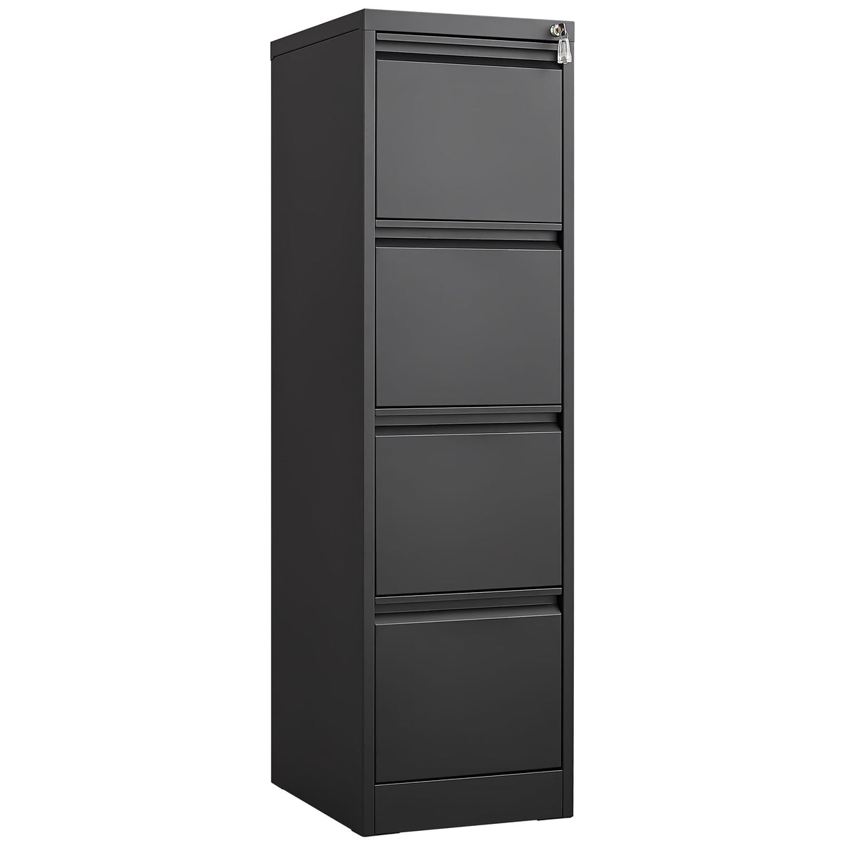 Durable Metal 3 Drawer File Cabinet with Lock – Black or White