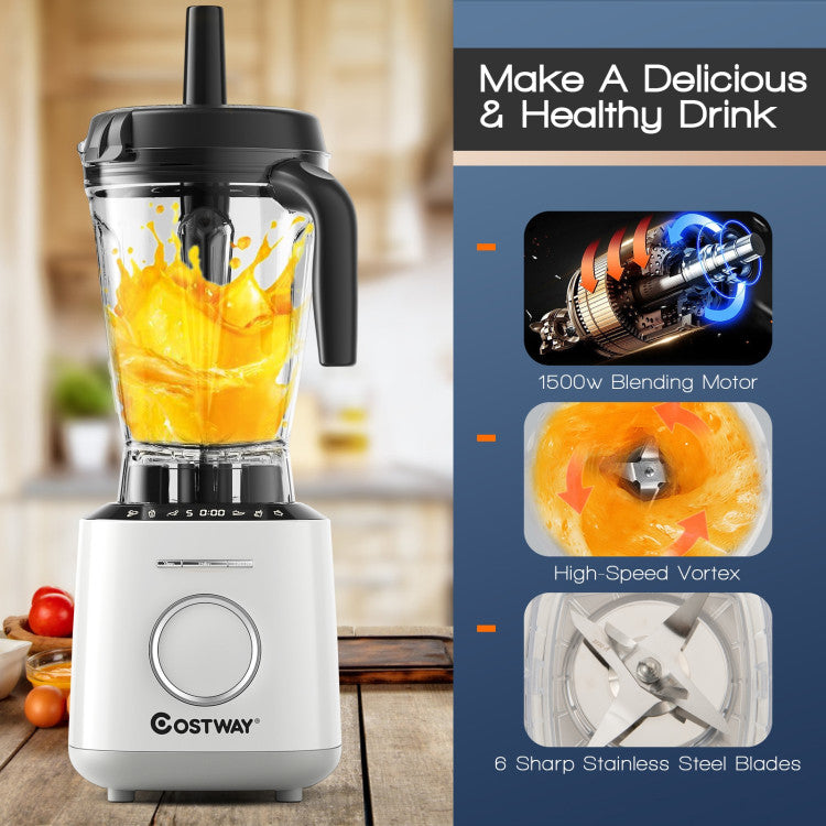 1500W Countertop Blender with 10 Speeds & 6 Preset Programs
