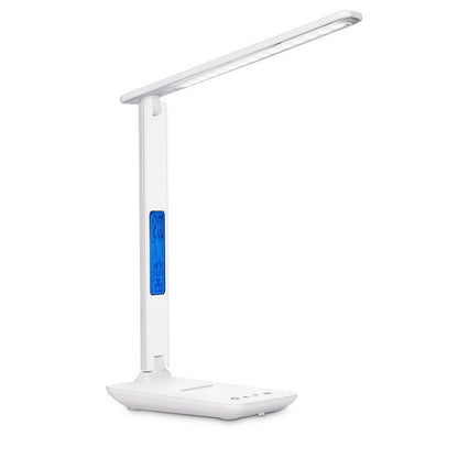 Folding alarm clock, time display, learning, reading, business, office, adjustable light, eye protection desk lamp