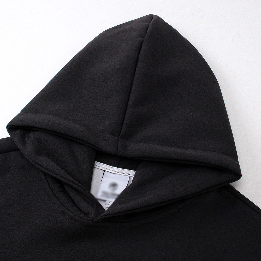 Letter printed hooded sweatshirt