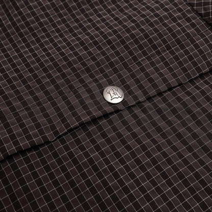 Small plaid hooded sweatshirt