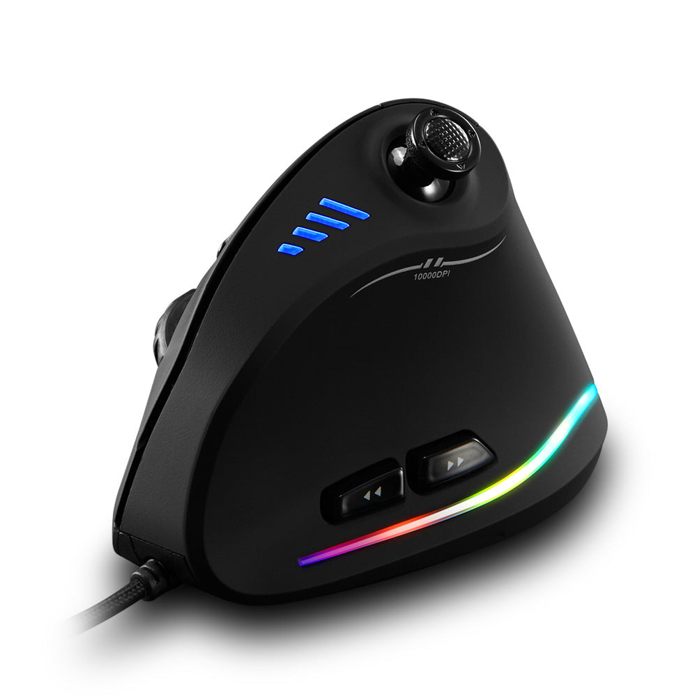 Master C18RGB Vertical Mouse Grip Ergonomic Joystick Game Wired Mouse Notebook Mouse