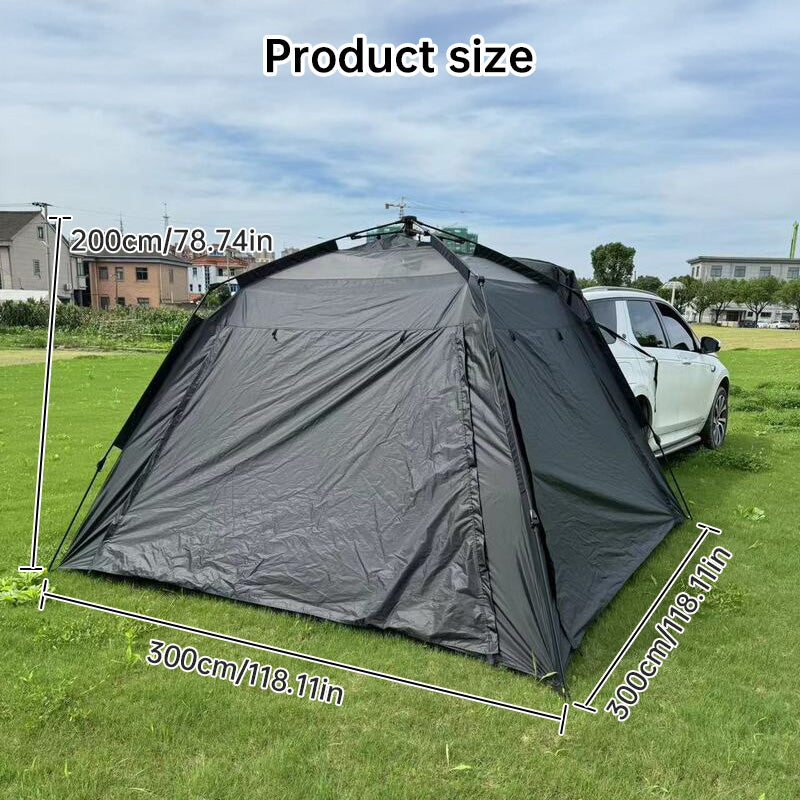 Outdoor Automatic Portable Tent – Fake Double-Layer, Quick Open & No-Setup for Camping, Beach, Car Tail