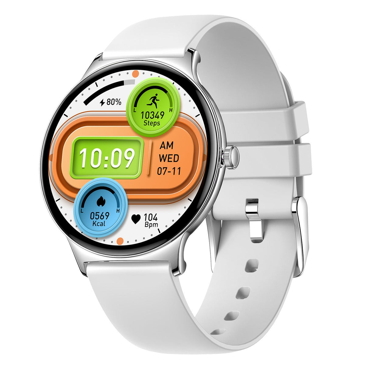 V89 Smart Watch Ultra-Thin Bluetooth Calling HD Screen Sport Waterproof Message Call Reminder AMOLED