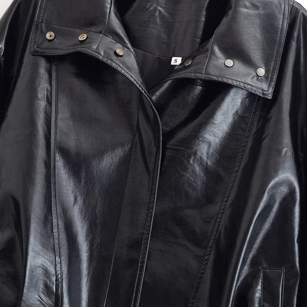 Retro Cool Leather Jacket Women's Wear