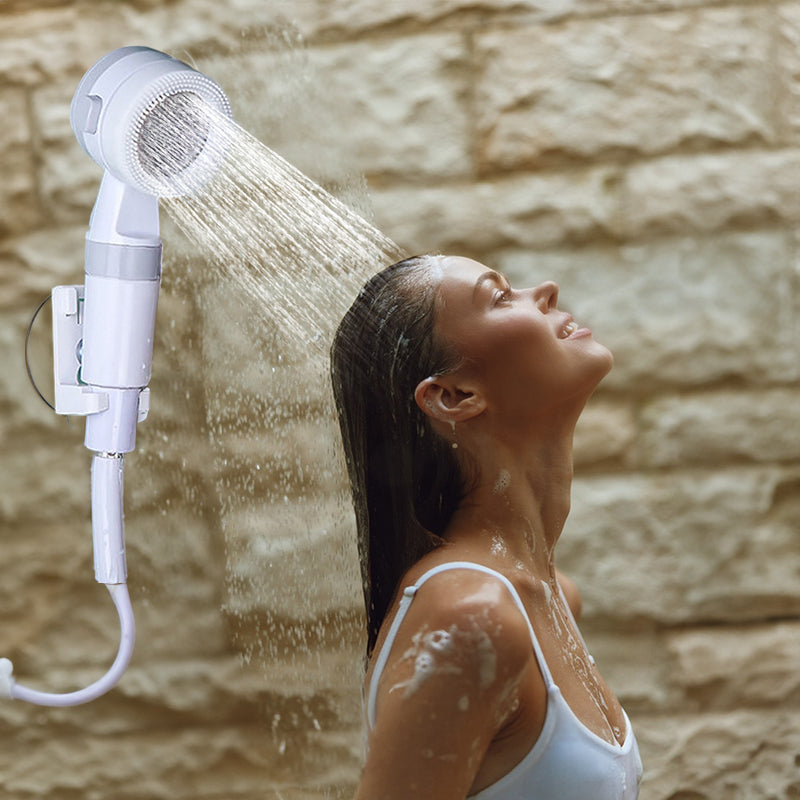 Upgraded Rechargeable Electric Camping Shower Pump with Smart Digital Display