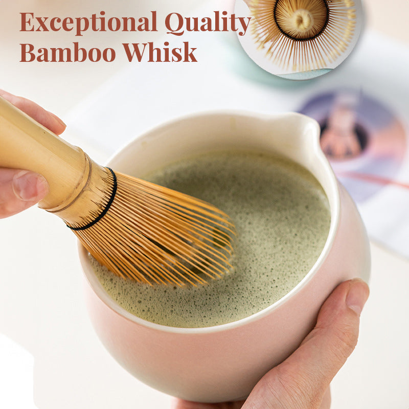 Premium 8-piece Matcha Set: Ceramic Chawan, whisky gift box, Matcha tools – for tea lovers