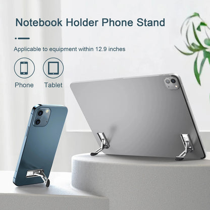 Laptop and tablet support suspended elevated ultra-thin folding lifting and cooling bracket