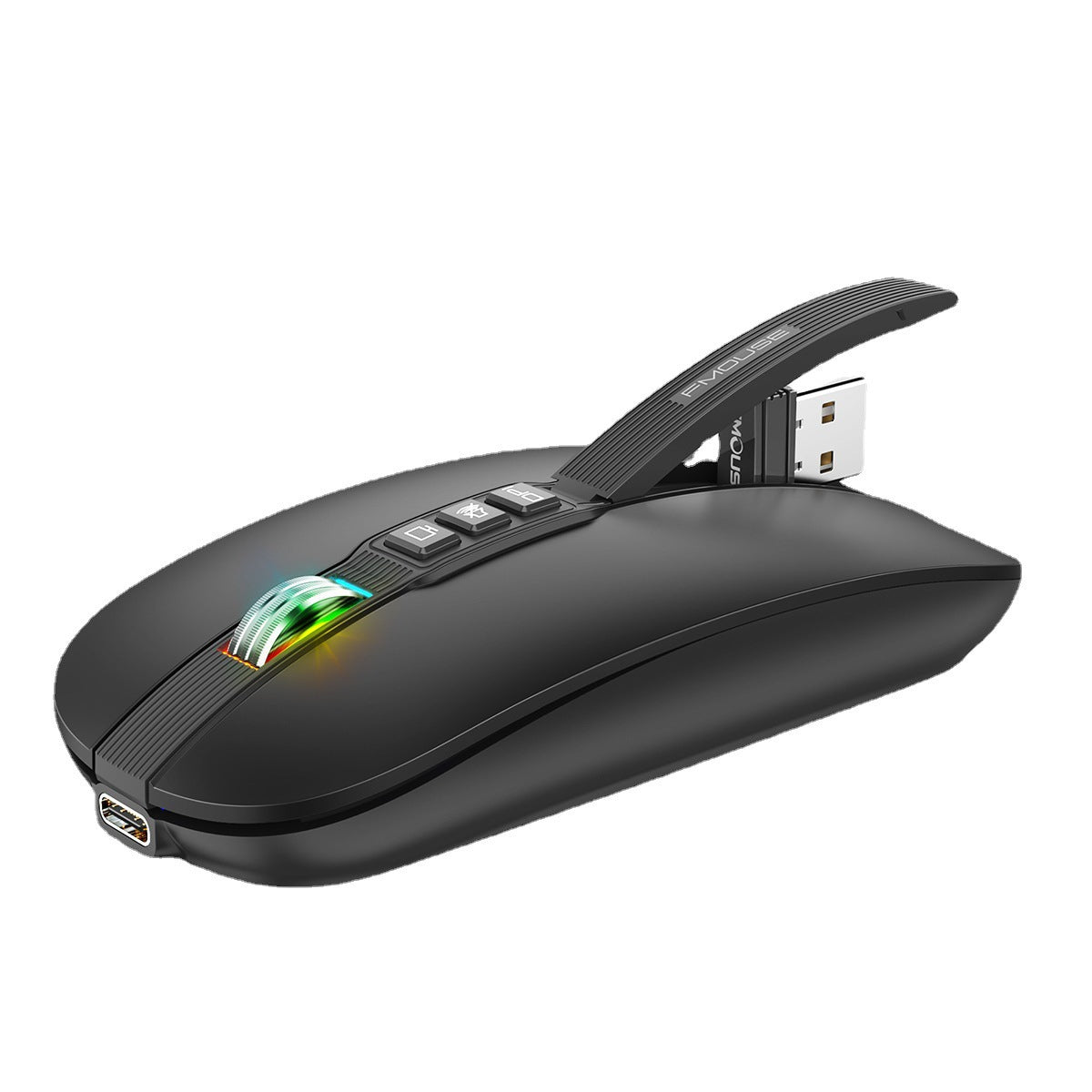 Wireless Mouse Bluetooth Dual Mode 2.4G/BT5.1 Silent Mouse 2400DPI PC Notebook Business Office