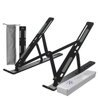 Notebook Stand Foldable Portable Base Cooling Pad High Bracket Aluminum Alloy Desktop Stable Computer Holder
