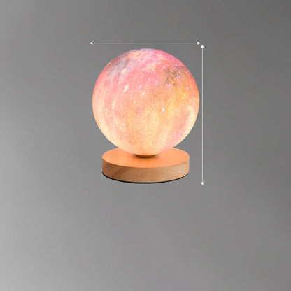3D Moon Lamp Moon Lamp Desk Charging Lamp Bedroom Bedside Lamp Creative Ins Gift Atmosphere Night Lamp