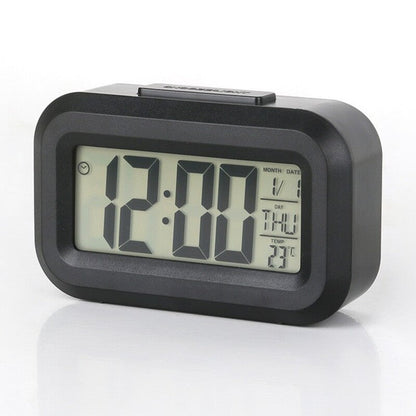 Mini Digital Alarm Clock: LED Backlight, Calendar, Snooze, Data Display