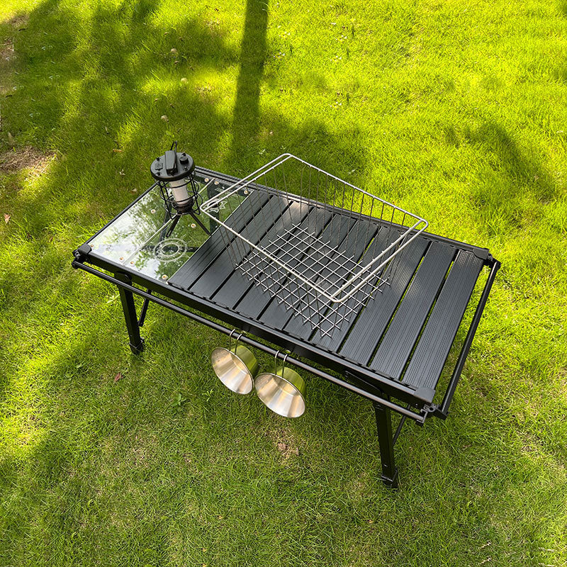 IGT Stainless Steel Folding Basket: Drain & Wash, Ideal Camping Table Accessory.