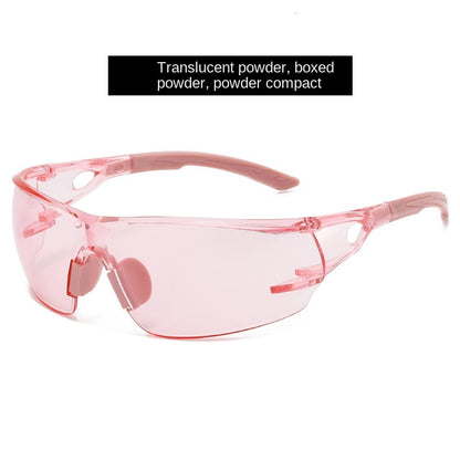 Professional Cycling Protective Glasses Frameless Integrated Safety Goggles Windproof