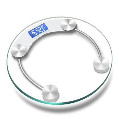 28cm Household Transparent Round Scale Intelligent Electronic Scale Precision Body Scale