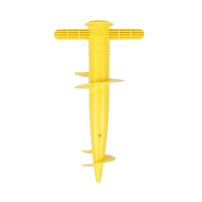 Plastic Adjustable Umbrella Base, Sun, Beach, Terrace, Sand, Ground Fixing Tools (Anchor Bracket, Spiral Tool, Tip Part), 1 Pc