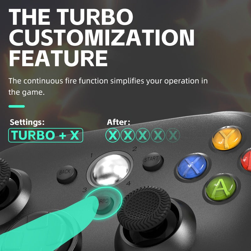 Xbox 360 wireless controller with Turbo function Xbox 360 wired controller compatible with PC vibration controller