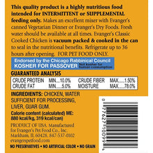 Evanger's All Life Stages Cooked Chicken Wet Dog Can (12.5oz)