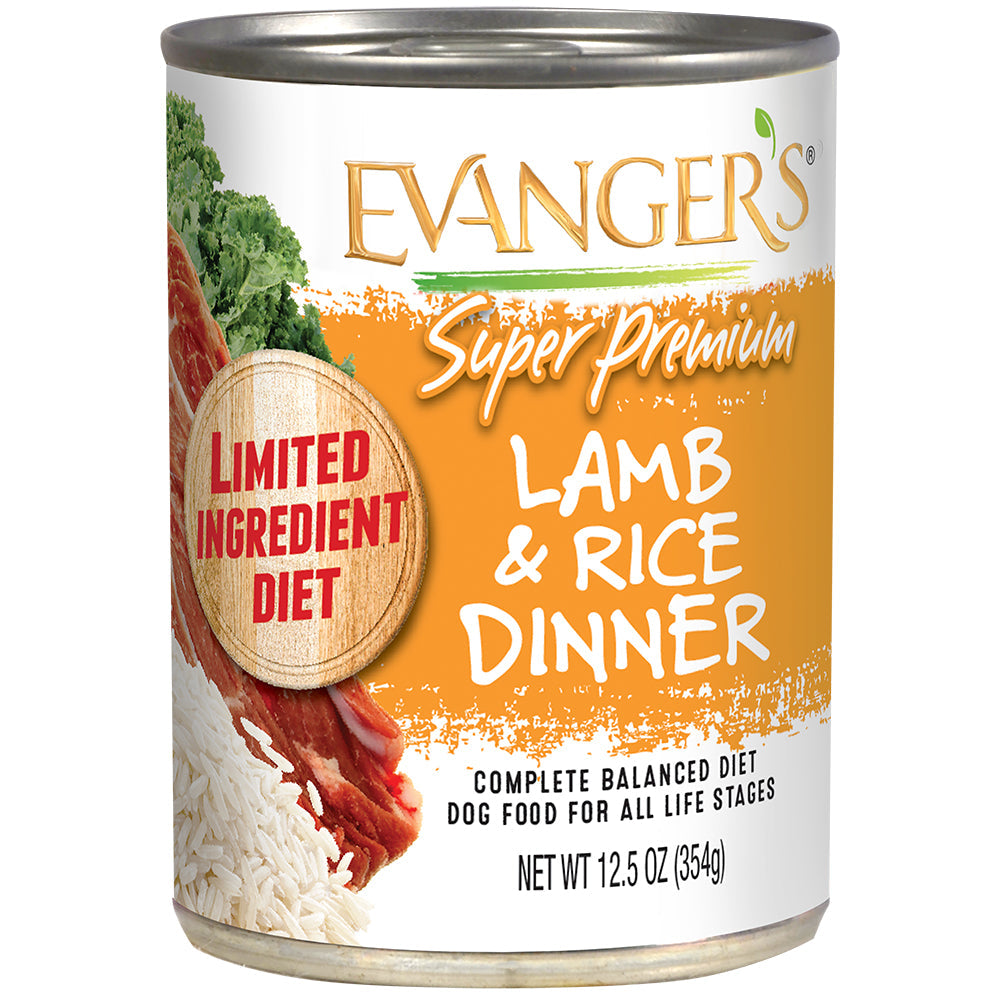 Evanger's Super Premium All Life Stages Lamb & Rice Dinner Wet Dog Can (12.5oz)