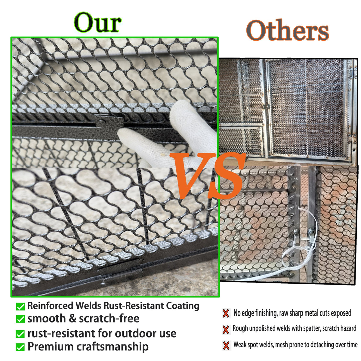 83" Thickened Galvanized Chicken Coop with Mesh Sides - Silver