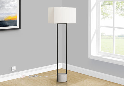 Contemporary Floor Lamp with Dimmable Function - Black / Beige