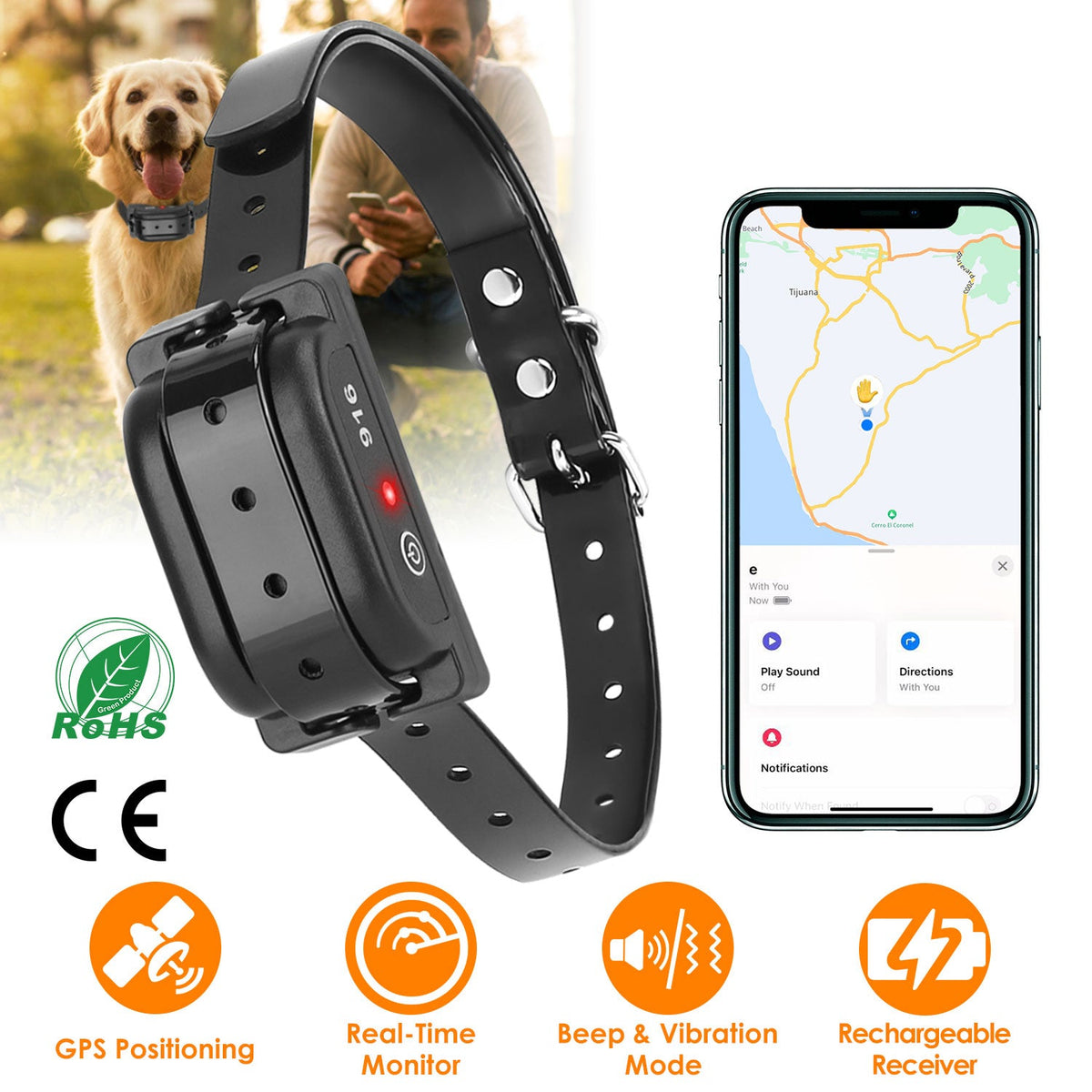 GBruno Dog Wireless Fence Collar Receiver