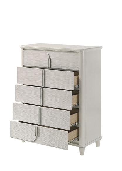 Laveda Chest with Five Drawers - White