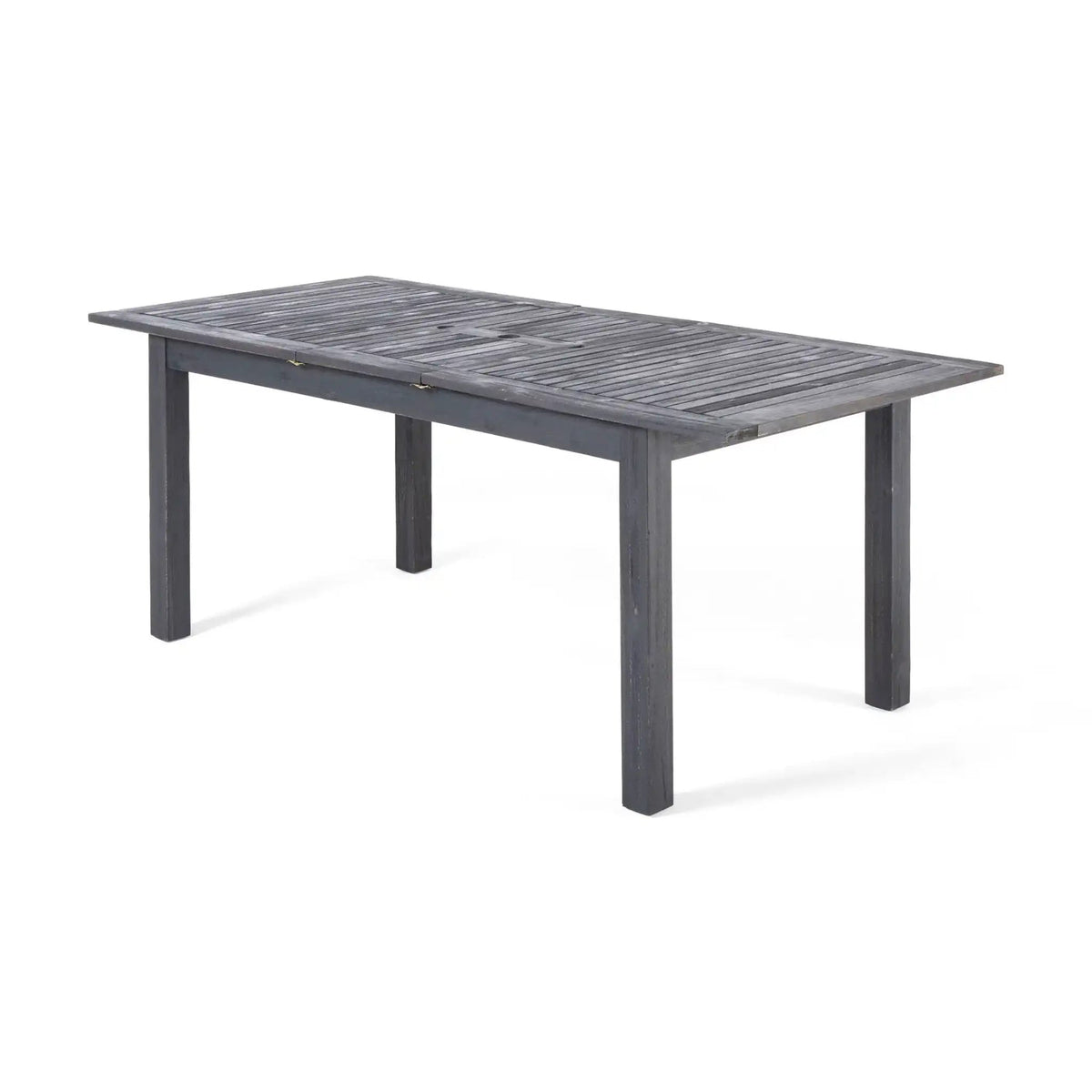 Outdoor Expandable Dining Table with Square Legs - Dark Gray or Light Brown