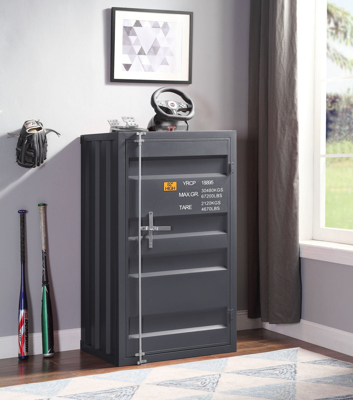 Cargo Ample Storage Chest with Ample Storage - Dark Gray or White