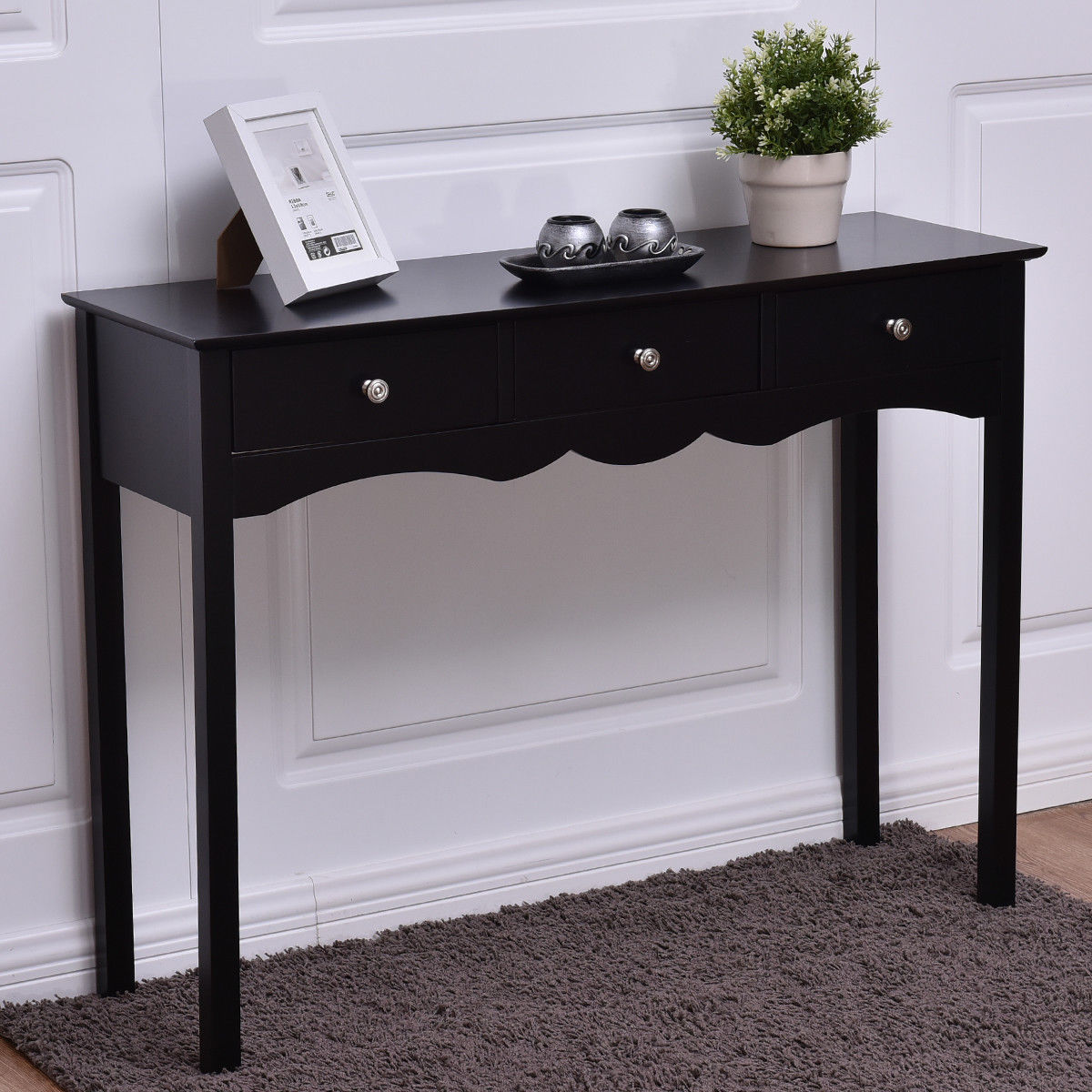 Hall table Side Table w/ 3 Drawers
