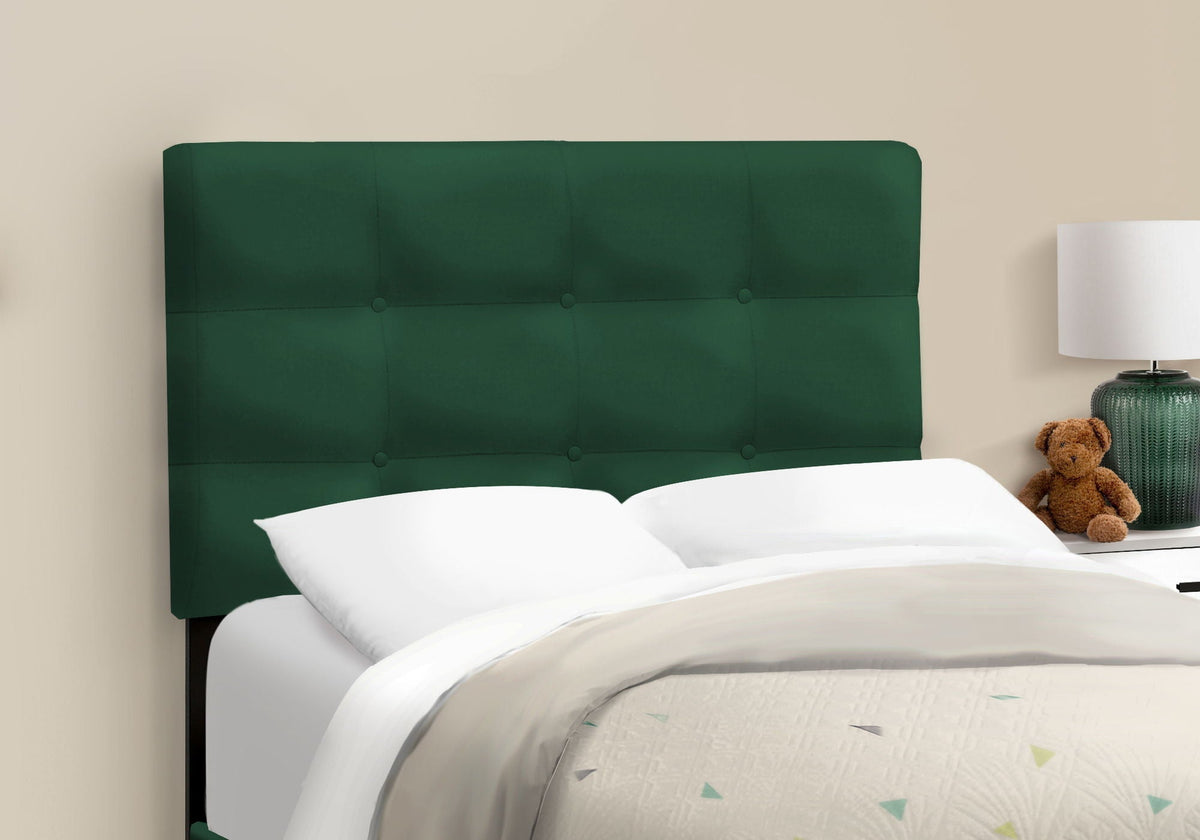 Transitional Upholstered Bed Frame with Tufted Fabric - Multiple Colors