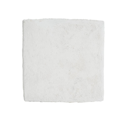 Cleo Modern Outdoor Side Table with Weather-Resistant MGO - Matte White